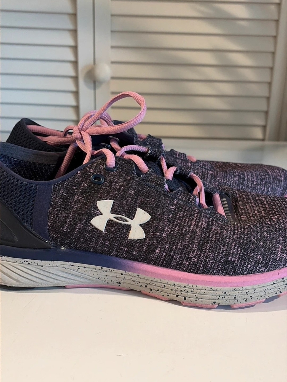Under Armour Purple & Pink Knit Running Shoes